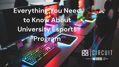 Esports in College: What You Need to Know (2024) .